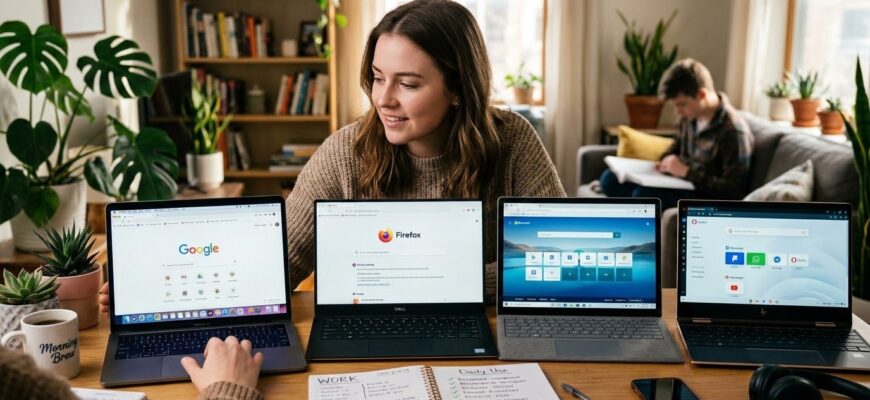 Сравнение популярных браузеров: Chrome, Firefox, Edge и Opera — что выбрать для работы, учёбы и повседневного использования
