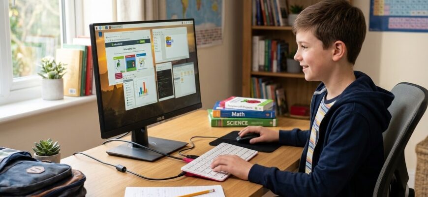 Как использовать Raspberry Pi 400 в качестве настольного компьютера для школьника