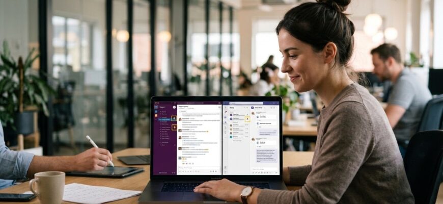 Как использовать закреплённые сообщения в Slack и Teams, чтобы не тонуть в переписке