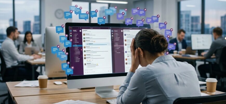 Закрепленные сообщения в Slack и Teams: как не утонуть в информационном шуме